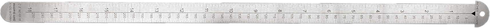 A style of ruler known as a pica pole